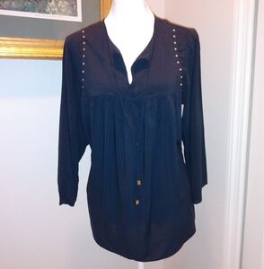 Michael by Michael Kors Navy studded tunic